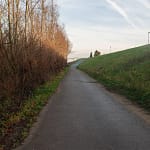 Eerste dag van de winter 12 Rustige winterwandeling langs het water in de Ooijpolder